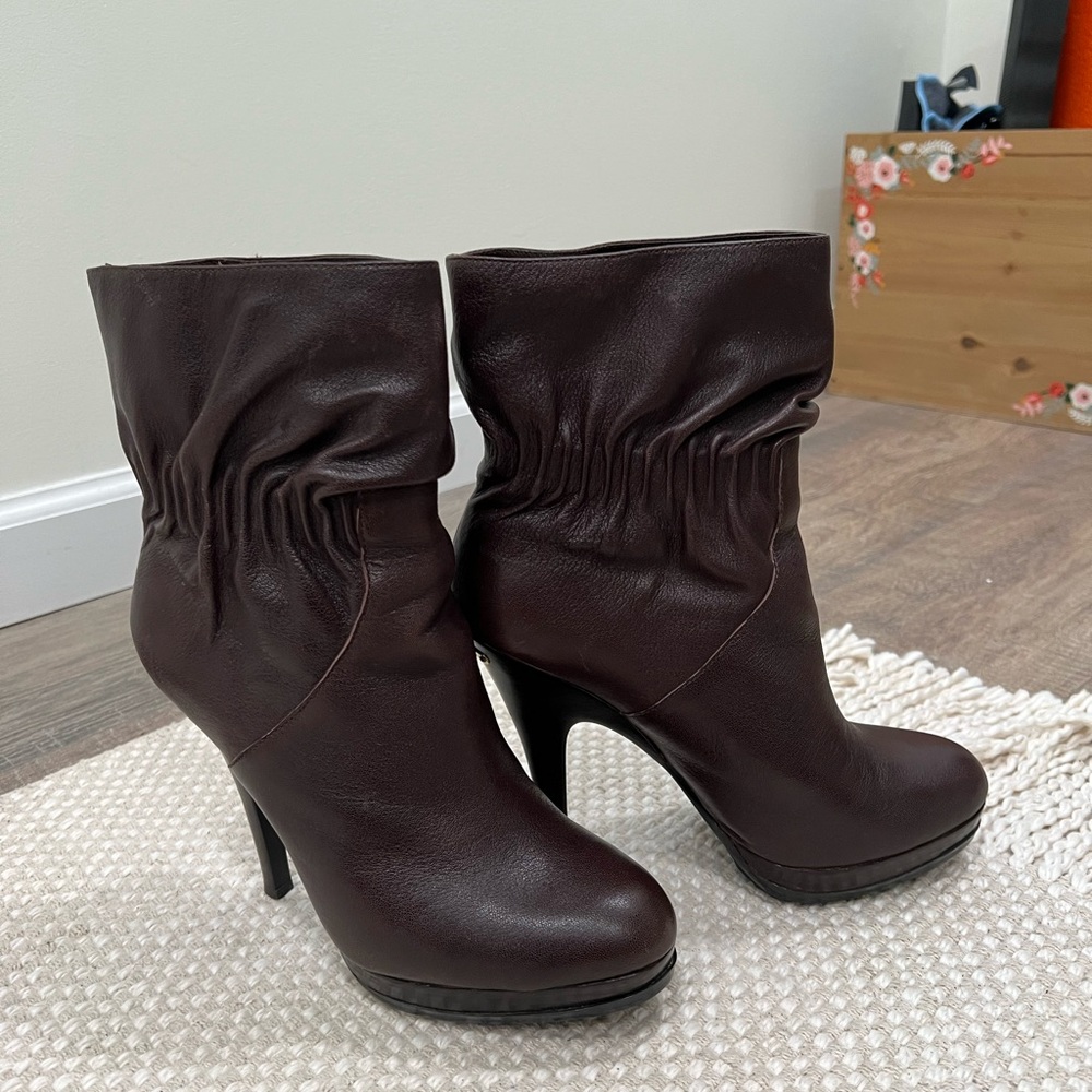 Michael Kors Leather Ankle Boots